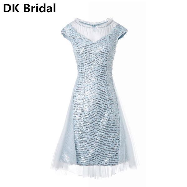 party dresses 2021 sky blue evening short front long back gowns vestidos de festa sequined lace formal dress robe soiree, White;black
party dresses 2021 sky blue evening short front long back gowns vestidos de festa sequined lace formal dress robe soiree, White;black