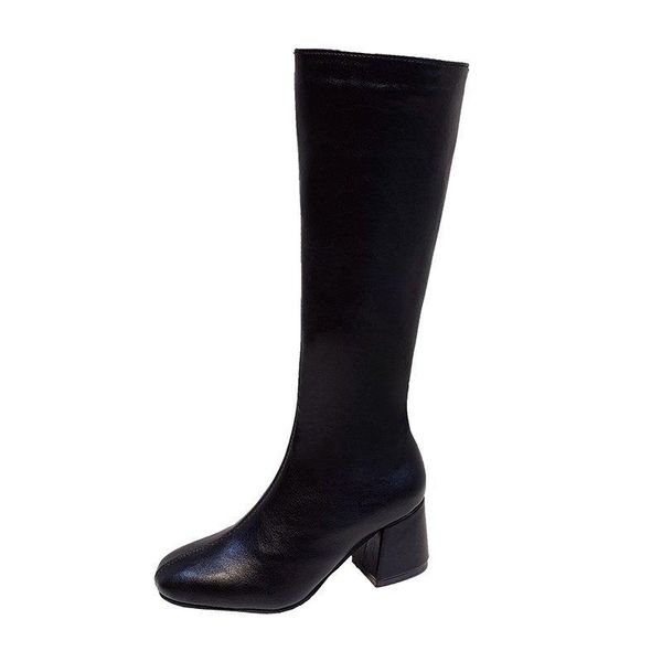 spring mid boots and knee high fashion square head solid color back zipper thick heel women's knight, Black
spring mid boots and knee high fashion square head solid color back zipper thick heel women's knight, Black