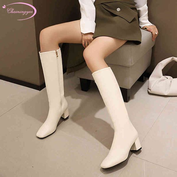 boots simple style arrive autumn round toe knee high zipper black silver apricot brown heel thick women's riding 2338
boots simple style arrive autumn round toe knee high zipper black silver apricot brown heel thick women's riding 2338