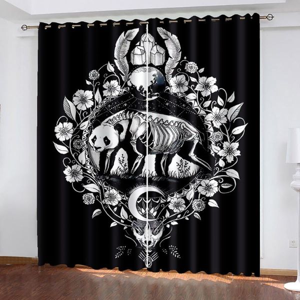 curtain & drapes home blackout decorative living room bedroom black silk cloth grommet curtains "panda" pattern printing
curtain & drapes home blackout decorative living room bedroom black silk cloth grommet curtains "panda" pattern printing