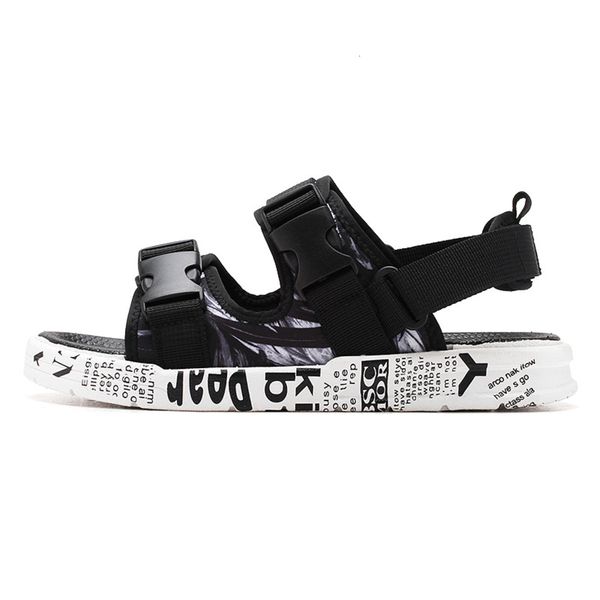 Summer slippers dual purpose wear beach men's Sandals New Korean style leisure trend outdoor, Black and white
Summer slippers dual purpose wear beach men's Sandals New Korean style leisure trend outdoor, Black and white