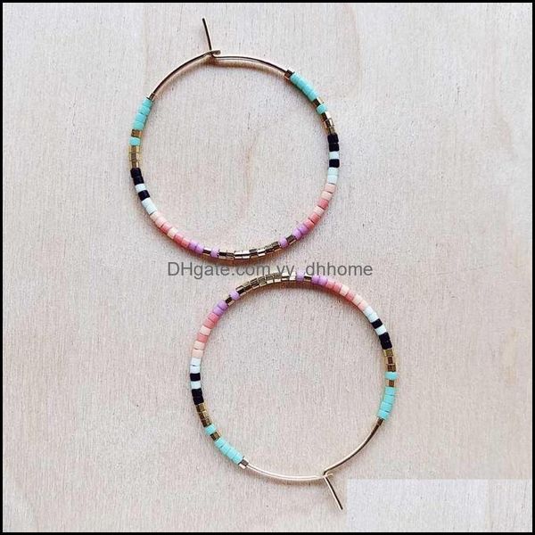 hoop & hie earrings jewelry shinus native style earring stainless steel circle miyuki beaded round simple ear ring for women party drop deli, Golden;silver
hoop & hie earrings jewelry shinus native style earring stainless steel circle miyuki beaded round simple ear ring for women party drop deli, Golden;silver
