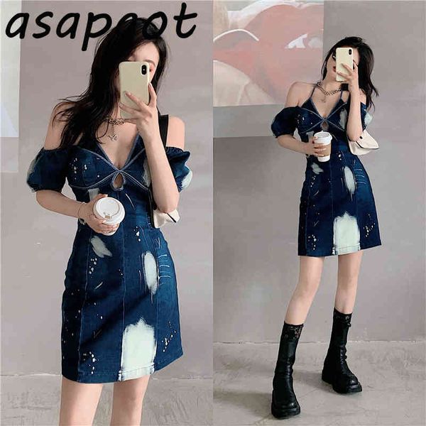dresses spaghetti strap off the shoulder blue denim tie dyed dress women halter party vintage vestido de mujer hollow out 210429, Black;gray
dresses spaghetti strap off the shoulder blue denim tie dyed dress women halter party vintage vestido de mujer hollow out 210429, Black;gray