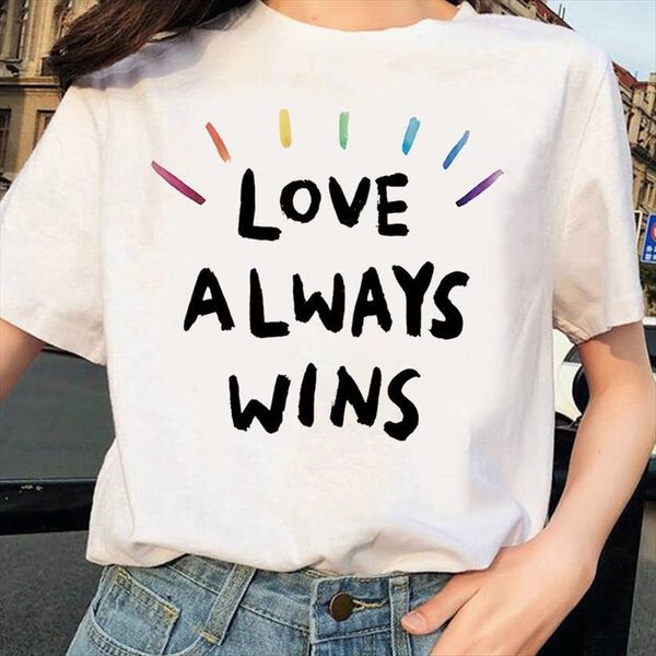 lgbt gay love harajuku women clothes summer fashion letter print kawaii female leisure tees, White
lgbt gay love harajuku women clothes summer fashion letter print kawaii female leisure tees, White