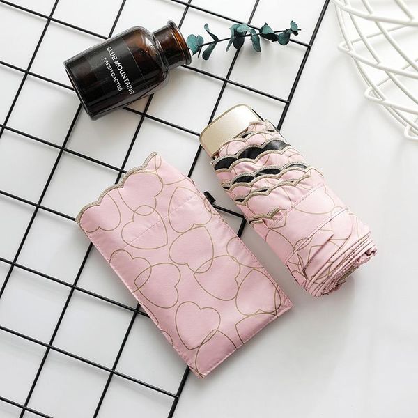umbrellas folding umbrella women's parasol paraguas rain sun anti-uv pongee ambrella heart pattern guarda chuva
umbrellas folding umbrella women's parasol paraguas rain sun anti-uv pongee ambrella heart pattern guarda chuva