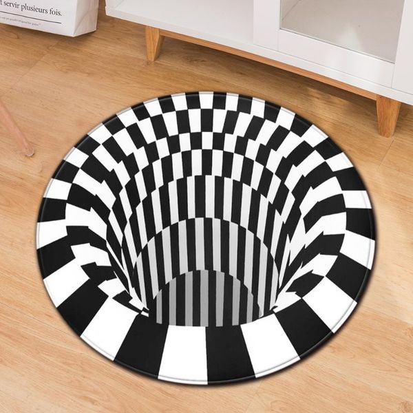 carpets black&white 3d vortex illusion round geometric pattern for living room anti-skid area rugs home bedroom decor floor mats
carpets black&white 3d vortex illusion round geometric pattern for living room anti-skid area rugs home bedroom decor floor mats
