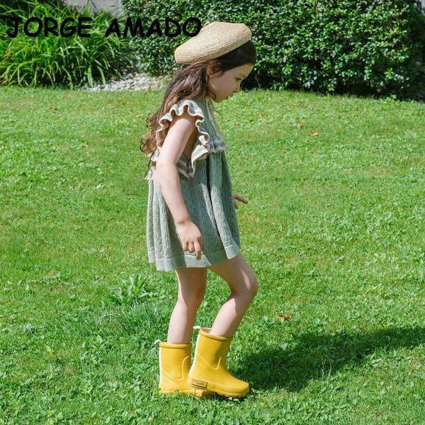 spring kids girls dress ruffles sleeves green wool dresses casual style children fashion outwear clothes e1011 210610, Red;yellow
spring kids girls dress ruffles sleeves green wool dresses casual style children fashion outwear clothes e1011 210610, Red;yellow