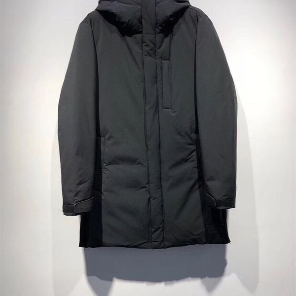 men's simple style zipper medium and long hooded down jacket taobao wechat, Black
men's simple style zipper medium and long hooded down jacket taobao wechat, Black