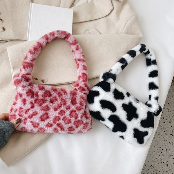 2022 ins fashion women cow print mini shoulder bags female winter plush underarm bags leopard zebra pattern fluffy tote bags designer handba
2022 ins fashion women cow print mini shoulder bags female winter plush underarm bags leopard zebra pattern fluffy tote bags designer handba