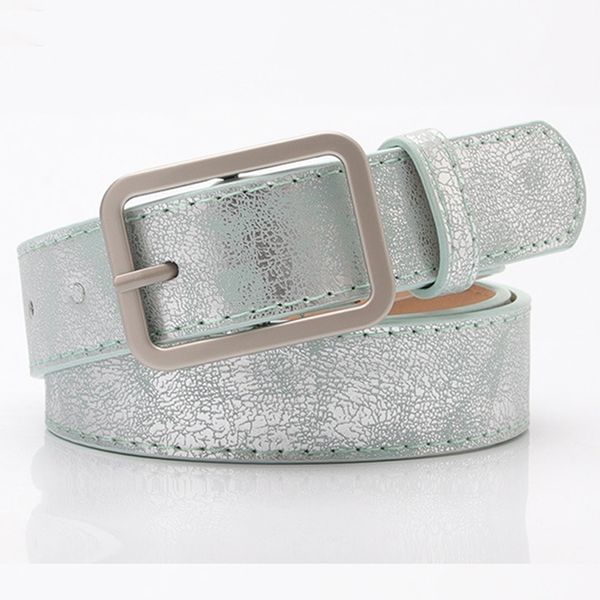 

designer belts 2023 103x2.8cm new ladies gold shiny black wide waist for women jeans fashion silver buckle belt female cinturon mujer factor