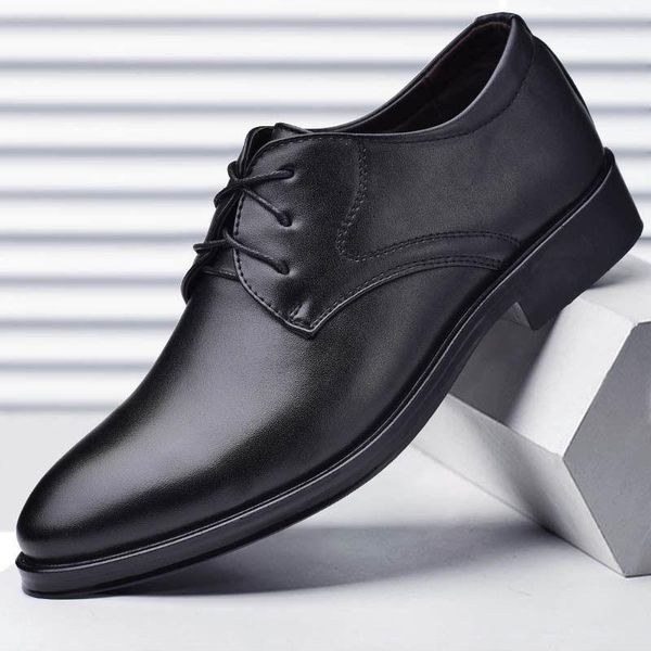dress shoes men leather formal 2021 big size 38-48 oxford for fashion office, Black
dress shoes men leather formal 2021 big size 38-48 oxford for fashion office, Black