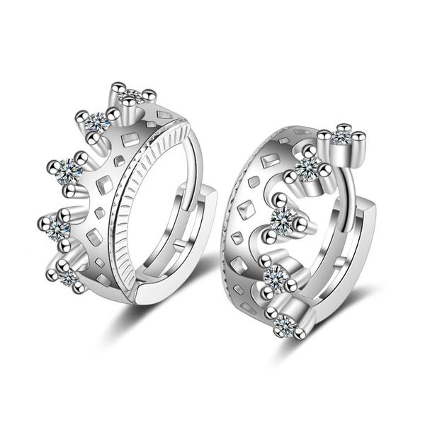 hoop & huggie 925 sterling silver earrings crown design creative jewelry for women beautiful gift, Golden;silver
hoop & huggie 925 sterling silver earrings crown design creative jewelry for women beautiful gift, Golden;silver