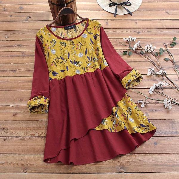 women's blouses & shirts kaftan printed asymmetrical blouse spring long sleeve female o neck blusas plus size patchwork tunic l-5xl, White
women's blouses & shirts kaftan printed asymmetrical blouse spring long sleeve female o neck blusas plus size patchwork tunic l-5xl, White