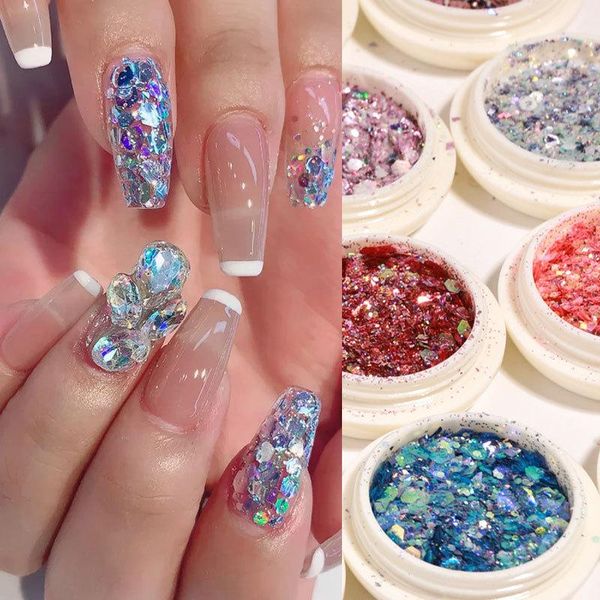 nail glitter 6 boxes/ set holographic acrylic powder flakes shiny charms hexagon art pigment dust decoration manicure gf5-5, Silver;gold
nail glitter 6 boxes/ set holographic acrylic powder flakes shiny charms hexagon art pigment dust decoration manicure gf5-5, Silver;gold