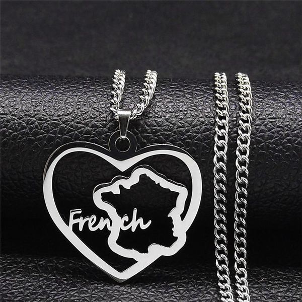 chains 2021 stainless steel heart map of france chain necklace silver color statement men/women jewelry bijoux nxh97s05
chains 2021 stainless steel heart map of france chain necklace silver color statement men/women jewelry bijoux nxh97s05