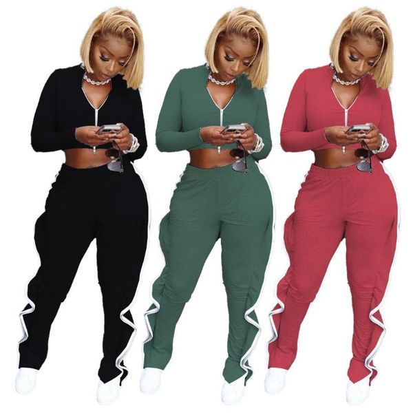 women's two piece pants s-2xl wholesale drop 2021 women winter clothing fashion casual set zip & hollow folds tracksuit, White
women's two piece pants s-2xl wholesale drop 2021 women winter clothing fashion casual set zip & hollow folds tracksuit, White