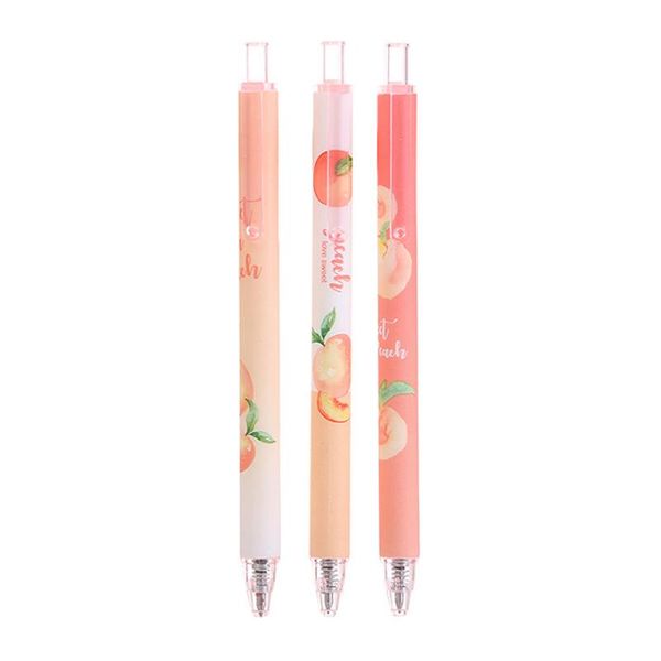 gel pens 3pcs creative cute peach press pen student water based signature stationery office&school supplies wholesale
gel pens 3pcs creative cute peach press pen student water based signature stationery office&school supplies wholesale