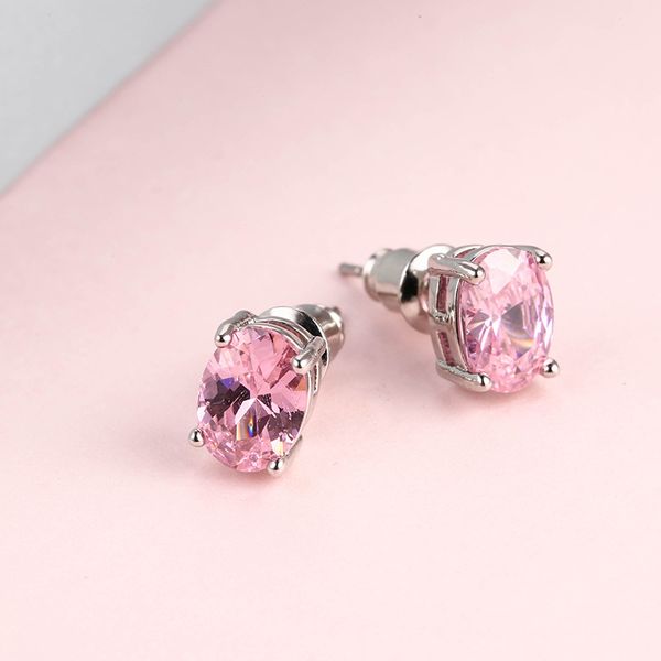 white pink oval opal earrings jewelry silver color stud ear rings with engagement gifts for ladies wedding crystal drop ship, Golden;silver
white pink oval opal earrings jewelry silver color stud ear rings with engagement gifts for ladies wedding crystal drop ship, Golden;silver