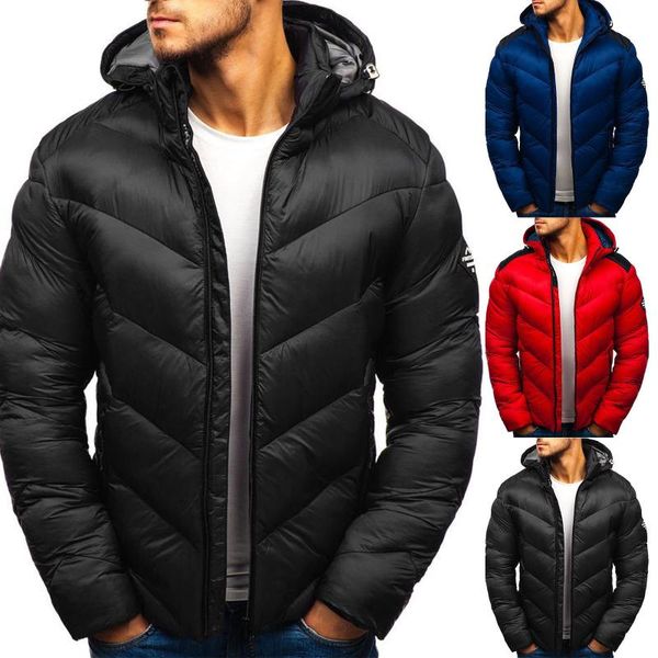 men's jackets winter solid patchwork long sleeved hooded cotton parkas male stitching long-sleeved jacket with hood, Black;brown
men's jackets winter solid patchwork long sleeved hooded cotton parkas male stitching long-sleeved jacket with hood, Black;brown