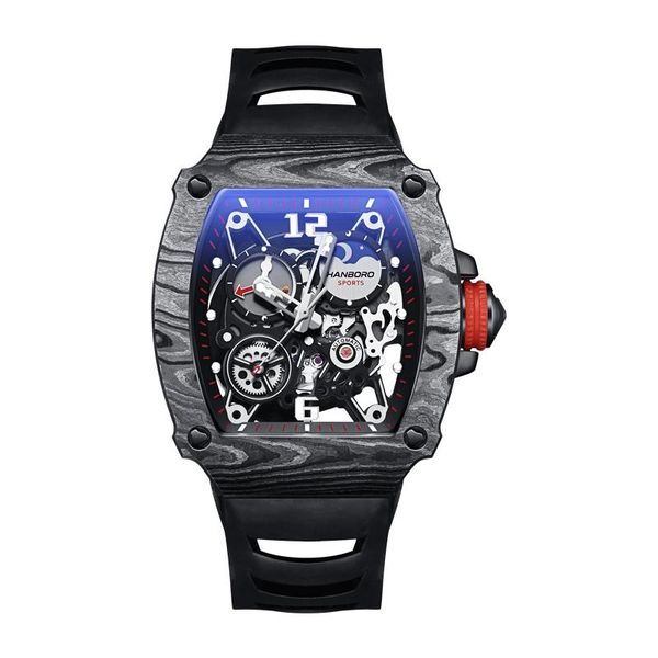 wristwatches hanboro men automatic watch luxury watches male mechanical wristwatch luminous tonneau case carbon fibre bezel rubber strap, Slivery;brown
wristwatches hanboro men automatic watch luxury watches male mechanical wristwatch luminous tonneau case carbon fibre bezel rubber strap, Slivery;brown