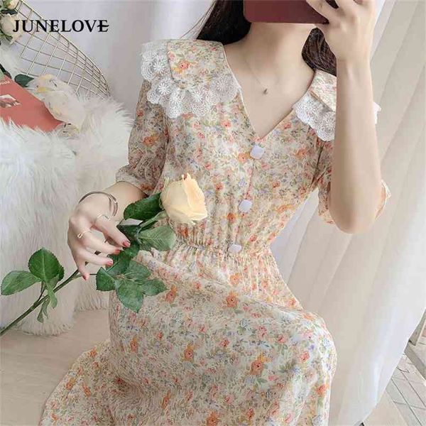 summer korean short sleeve floral midi dress v-neck bohemia beach casual lace vestidos women chiffon 210519, Black;gray
summer korean short sleeve floral midi dress v-neck bohemia beach casual lace vestidos women chiffon 210519, Black;gray