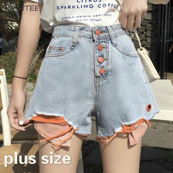 shorts women plus size 5xl denim patchwork hole wide button fur-line leg high waist daily summer short students womens all-match women', White;black
shorts women plus size 5xl denim patchwork hole wide button fur-line leg high waist daily summer short students womens all-match women', White;black