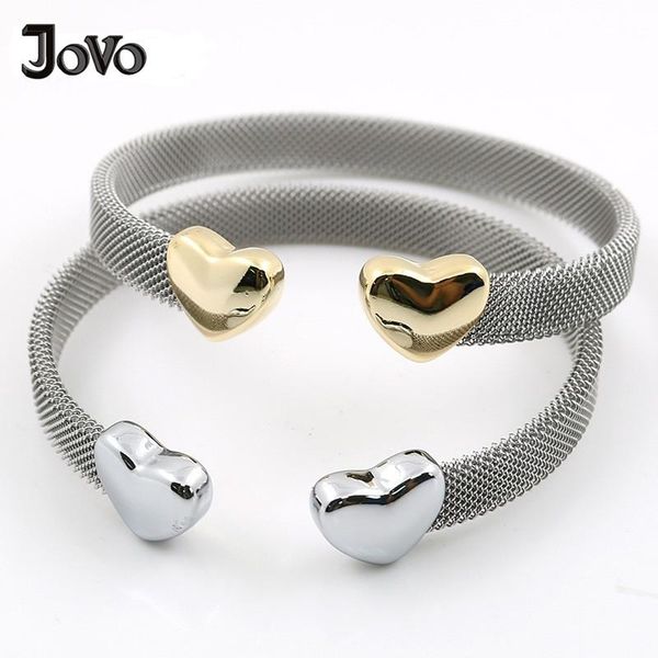 charm bracelets women's fashion heart mesh silver gold love cuff for women grey jewelry, Golden;silver
charm bracelets women's fashion heart mesh silver gold love cuff for women grey jewelry, Golden;silver