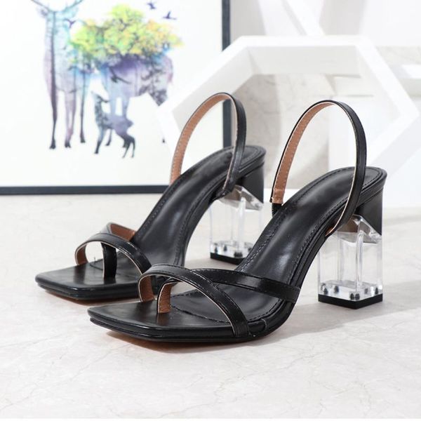 dress shoes women flip flops clear crystal heels sandals slippers square head thick heel high summer wedding party, Black
dress shoes women flip flops clear crystal heels sandals slippers square head thick heel high summer wedding party, Black