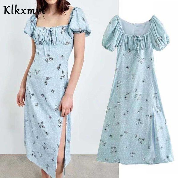 klkxmyt za summer women fashion square neck floral print midi dress female short sleeve split fork slim vestido dresses 210527, Black;gray
klkxmyt za summer women fashion square neck floral print midi dress female short sleeve split fork slim vestido dresses 210527, Black;gray
