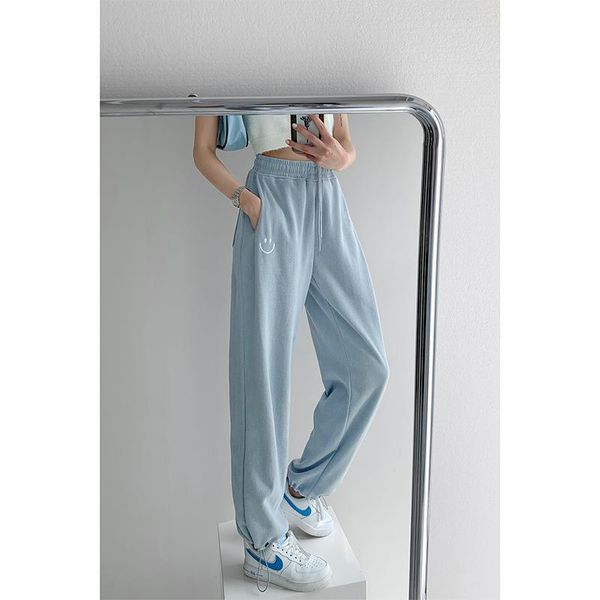 women's pants & capris 2021 slim embroidered baggy sweatpants spring leggings casual harem for women, Black;white
women's pants & capris 2021 slim embroidered baggy sweatpants spring leggings casual harem for women, Black;white