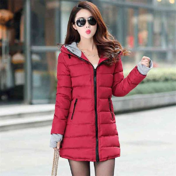 korea fashion women winter jackets hooded slim cotton padded female long coat warm thicken casual parkas plus size d247 210512, Black
korea fashion women winter jackets hooded slim cotton padded female long coat warm thicken casual parkas plus size d247 210512, Black