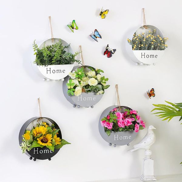 planters & pots garden iron hanging flower pot wall ornaments creative wall-mounted basket decorative macrame ware home decor
planters & pots garden iron hanging flower pot wall ornaments creative wall-mounted basket decorative macrame ware home decor