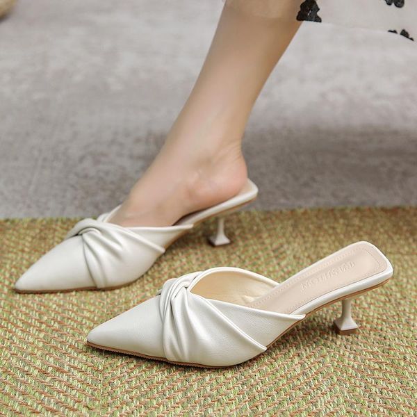 slippers 2021 summer fashion simple pure color single shoes stiletto temperament women's, Black
slippers 2021 summer fashion simple pure color single shoes stiletto temperament women's, Black