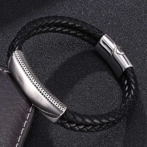 cool double layered stainless steel magnetic buckle charm genuine leather bracelet, Golden;silver
cool double layered stainless steel magnetic buckle charm genuine leather bracelet, Golden;silver