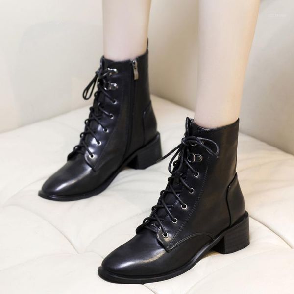 boots women casual shoes brand lace-up outdoor woman fashion med heel 2021 autumn zapatos mujer women's z0102, Black
boots women casual shoes brand lace-up outdoor woman fashion med heel 2021 autumn zapatos mujer women's z0102, Black