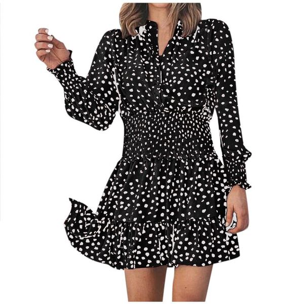 casual dresses women's chiffon v neck flower print dress spring long sleeve short female boho leisure a line party vestidos 2021, Black;gray
casual dresses women's chiffon v neck flower print dress spring long sleeve short female boho leisure a line party vestidos 2021, Black;gray