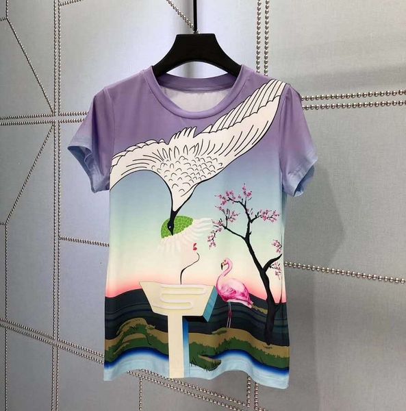 ladies skirt summer fashion suits women cute animal flower short sleeve & tees+ gradient color print skirt, White
ladies skirt summer fashion suits women cute animal flower short sleeve & tees+ gradient color print skirt, White