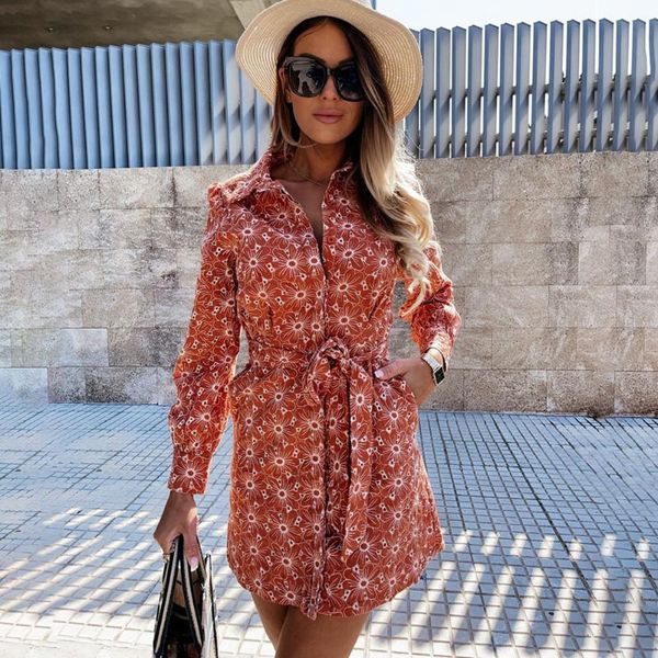 casual dresses 2021 autumn print long sleeve shirts dress women fashion turn down collar sashes mini office lady party, Black;gray
casual dresses 2021 autumn print long sleeve shirts dress women fashion turn down collar sashes mini office lady party, Black;gray
