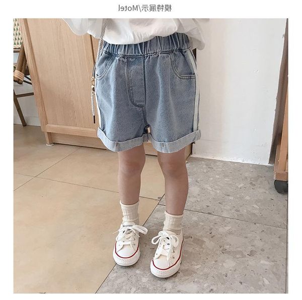 kids short denim shorts for girls summer girl princess jeans children pants side stripes clothing, Black
kids short denim shorts for girls summer girl princess jeans children pants side stripes clothing, Black
