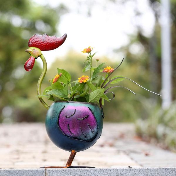 planters & pots tooarts rooster flowerpot gift home decoration metal iron sculpture multicolor table handmade
planters & pots tooarts rooster flowerpot gift home decoration metal iron sculpture multicolor table handmade