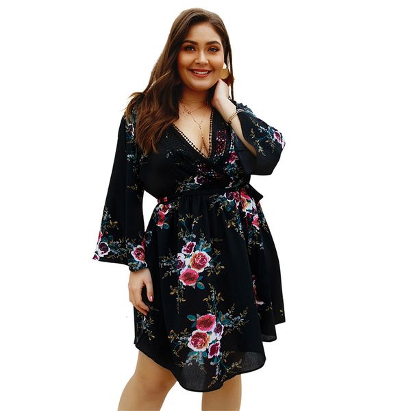 party dresses summer bandage dress fat mm women aesthetic oversized plus size beach flower print elegant black red a-line v-neck clothes 7ia, White;black
party dresses summer bandage dress fat mm women aesthetic oversized plus size beach flower print elegant black red a-line v-neck clothes 7ia, White;black