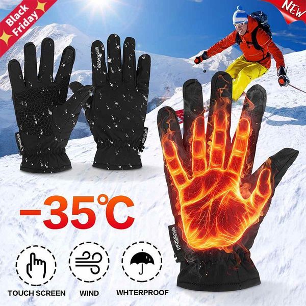 cycling gloves -35 degree winter warm thermal mtb bike snowboard bicycle touchscreen waterproof guantes cico, Black
cycling gloves -35 degree winter warm thermal mtb bike snowboard bicycle touchscreen waterproof guantes cico, Black