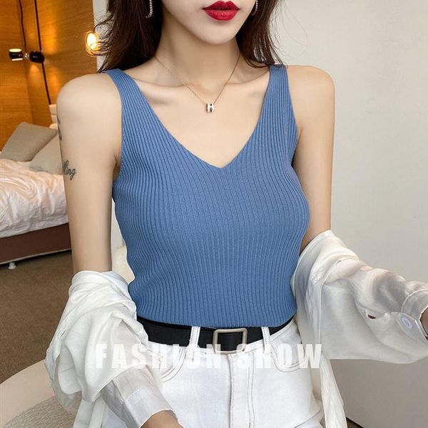 role bird v-neck suspender vest for women's summer wear with ice silk knitted base coat, sleeveless korean version camisoles & tanks, Black;white
role bird v-neck suspender vest for women's summer wear with ice silk knitted base coat, sleeveless korean version camisoles & tanks, Black;white