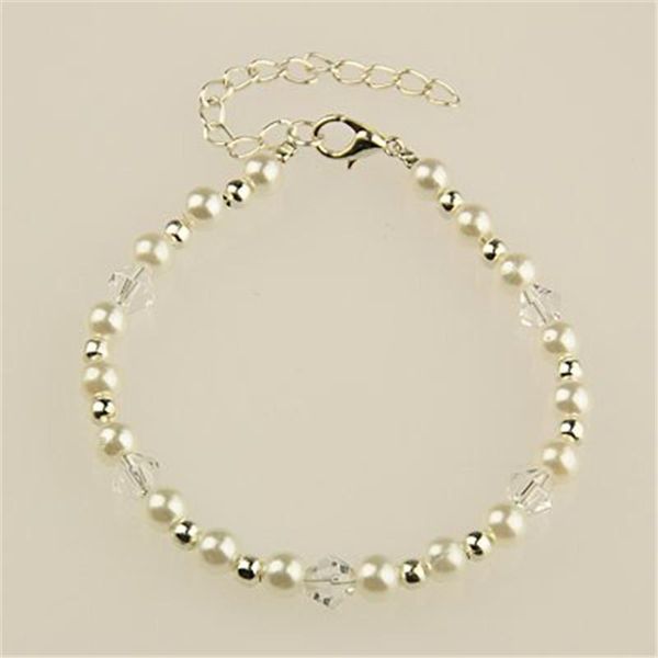 charm bracelets fashion acrylic white imitation pearl with bicone glass beads and alloy lobster claw clasps for women gifts, Golden;silver
charm bracelets fashion acrylic white imitation pearl with bicone glass beads and alloy lobster claw clasps for women gifts, Golden;silver