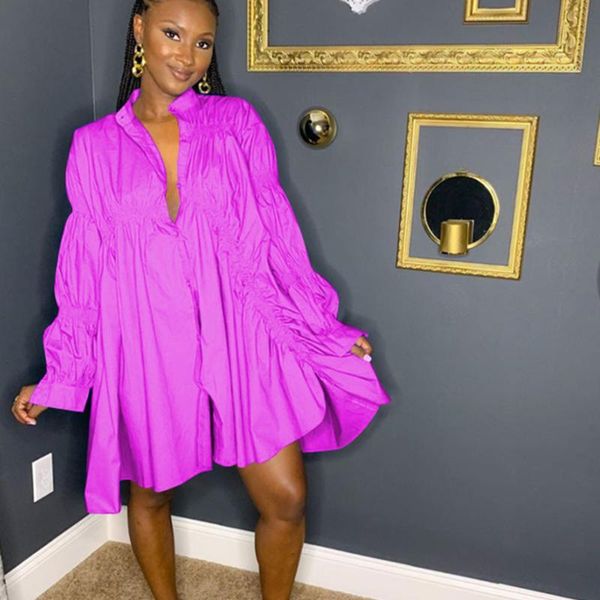 plus size loose shirt dress women 2021 korean streetwear casual long sleeve button stand collar oversized blouse dresses, Black;gray
plus size loose shirt dress women 2021 korean streetwear casual long sleeve button stand collar oversized blouse dresses, Black;gray