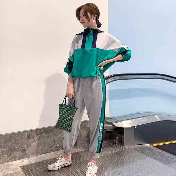 sweater suit women's 2021 spring dress new small man super fashion foreign style age reduction sports and leisure two-piece set, Gray
sweater suit women's 2021 spring dress new small man super fashion foreign style age reduction sports and leisure two-piece set, Gray