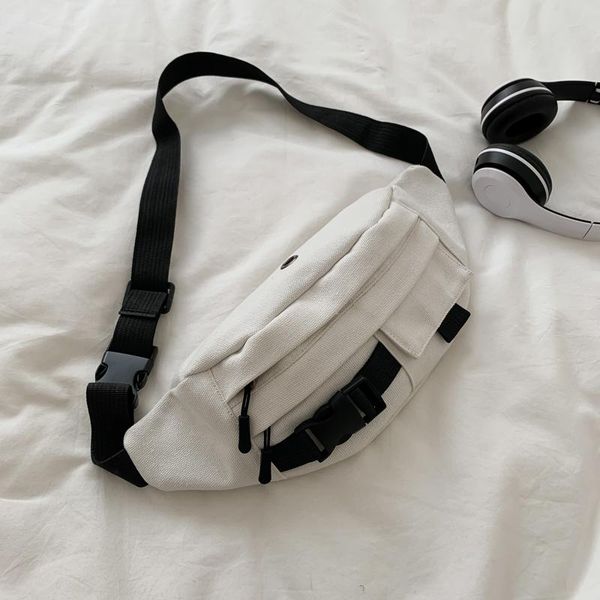 women canvas waist bag designer black white fanny pack for vintage shoulder big capacity chest packs crossbody bags
women canvas waist bag designer black white fanny pack for vintage shoulder big capacity chest packs crossbody bags