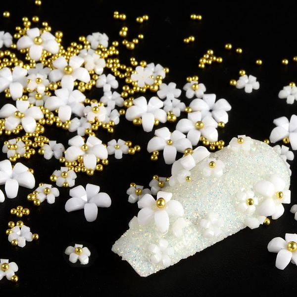 nail art decorations 2g/bag white flower jewelry acrylic professional accessories for diy manicure design, Silver;gold
nail art decorations 2g/bag white flower jewelry acrylic professional accessories for diy manicure design, Silver;gold