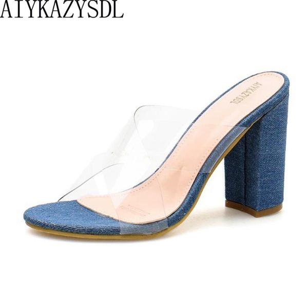 women crystal sandals cross strap slippers outdoor pvc shoes transparent slide mule thick block chunky high heels, Black
women crystal sandals cross strap slippers outdoor pvc shoes transparent slide mule thick block chunky high heels, Black