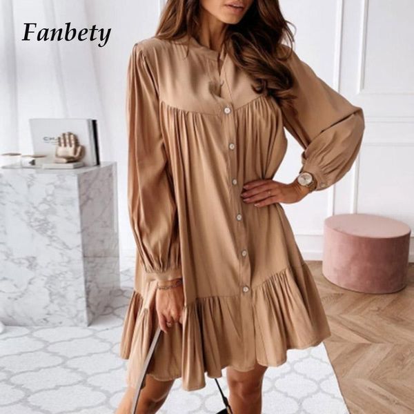 casual elegant ruffle loose shirts dress autumn women sweet button long sleeves party dresses office lady fashion solid vestidos, Black;gray
casual elegant ruffle loose shirts dress autumn women sweet button long sleeves party dresses office lady fashion solid vestidos, Black;gray